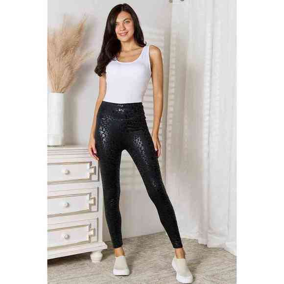 Double Take High Waist Leggings - Picture 4 of 4